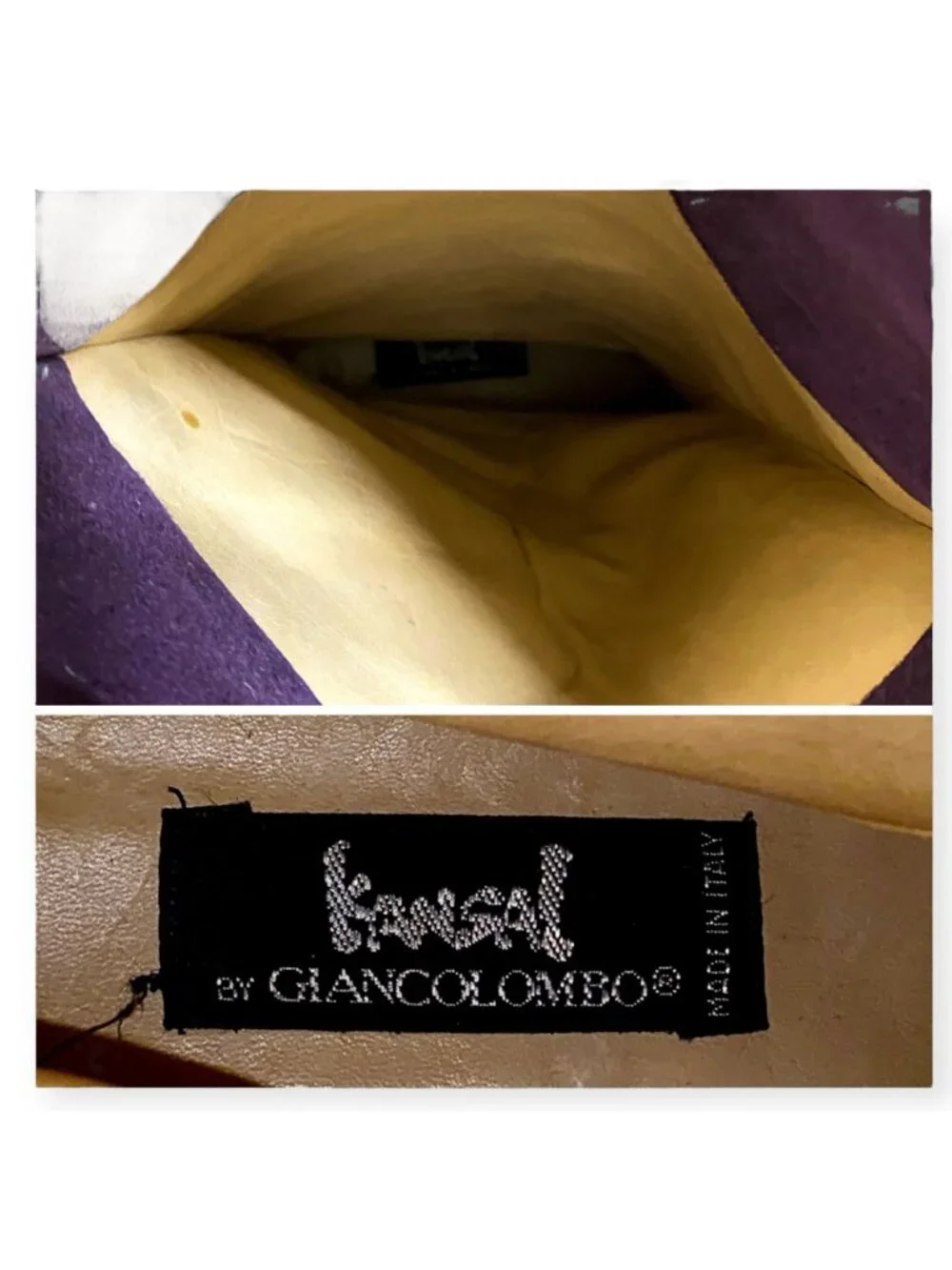 Vintage Rare Kansai by Giancolombo Purple Suede Boots